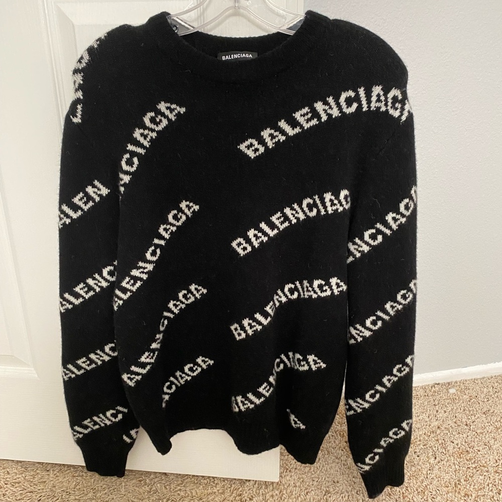 Balenciaga all over sweater!